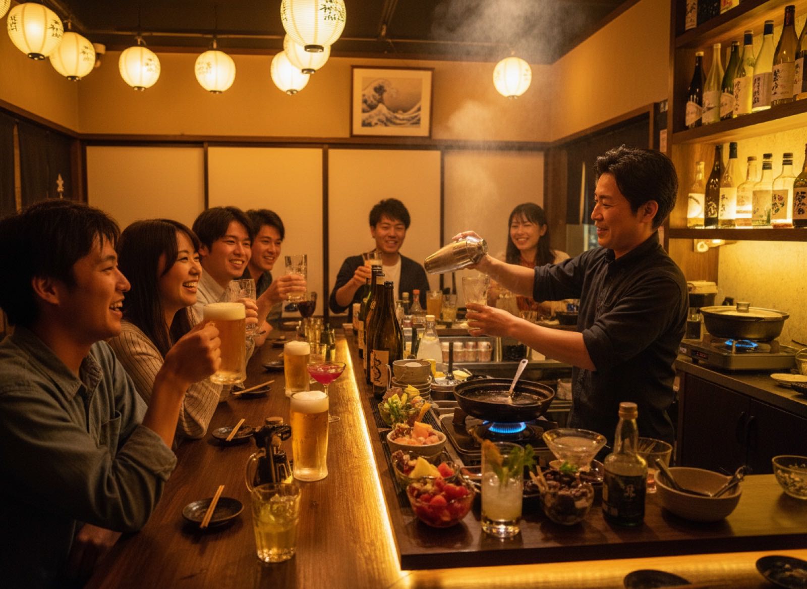 バトンの店内