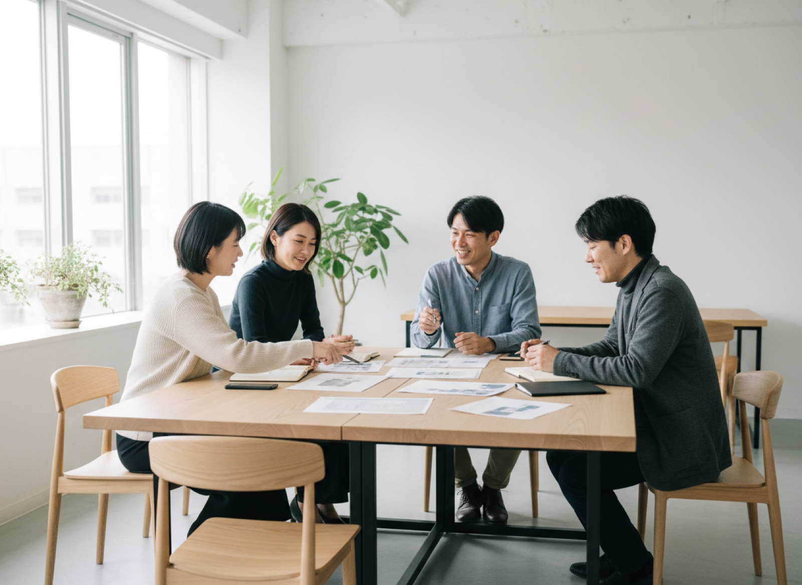 株式会社アンドフォルムの打ち合わせ風景