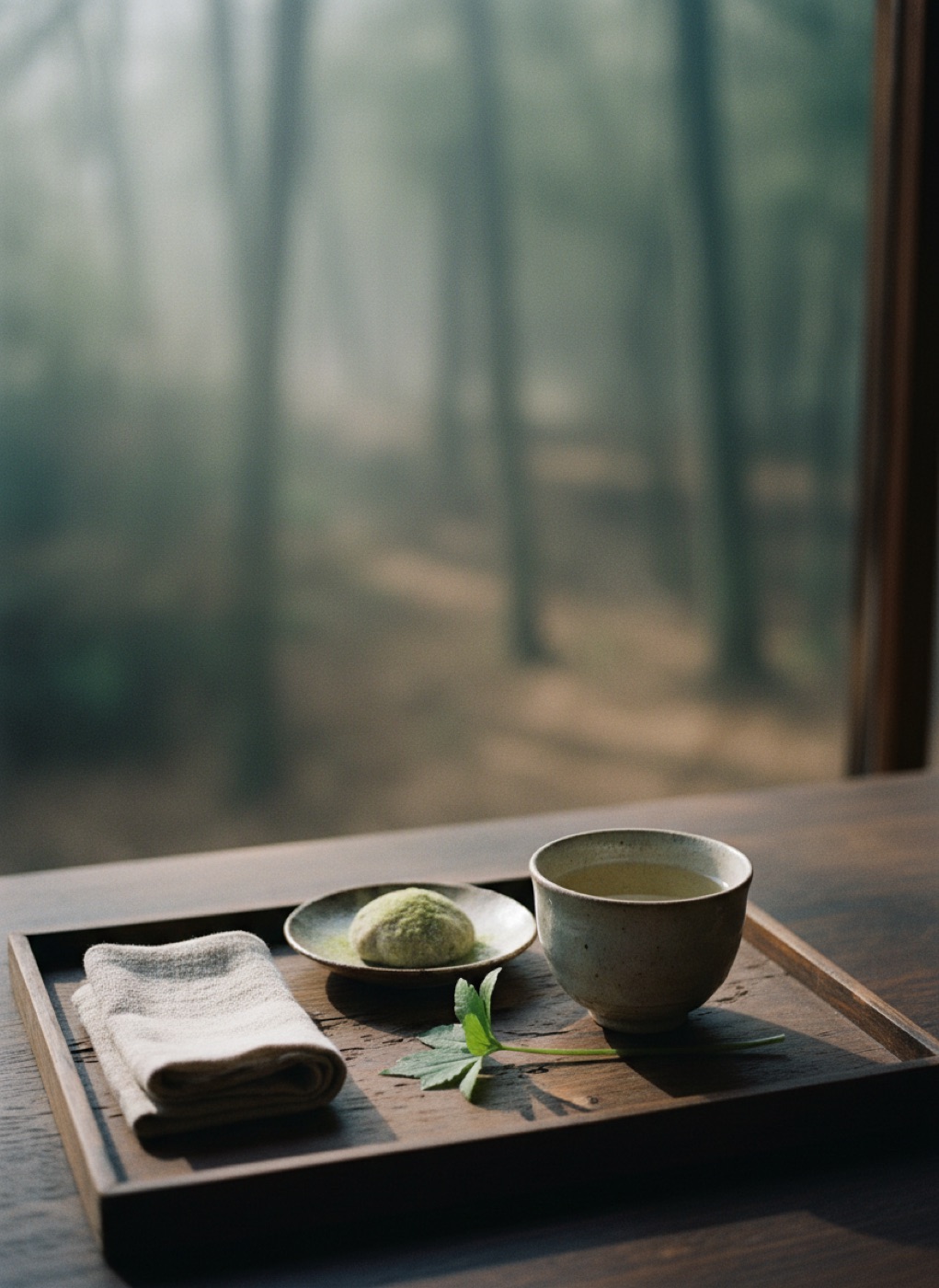季節のお茶と和のアメニティ