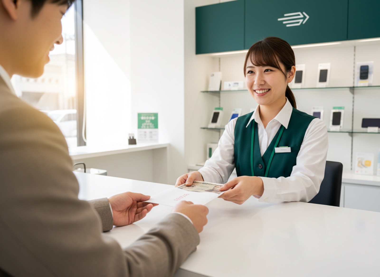 その場で査定、即日で現金。