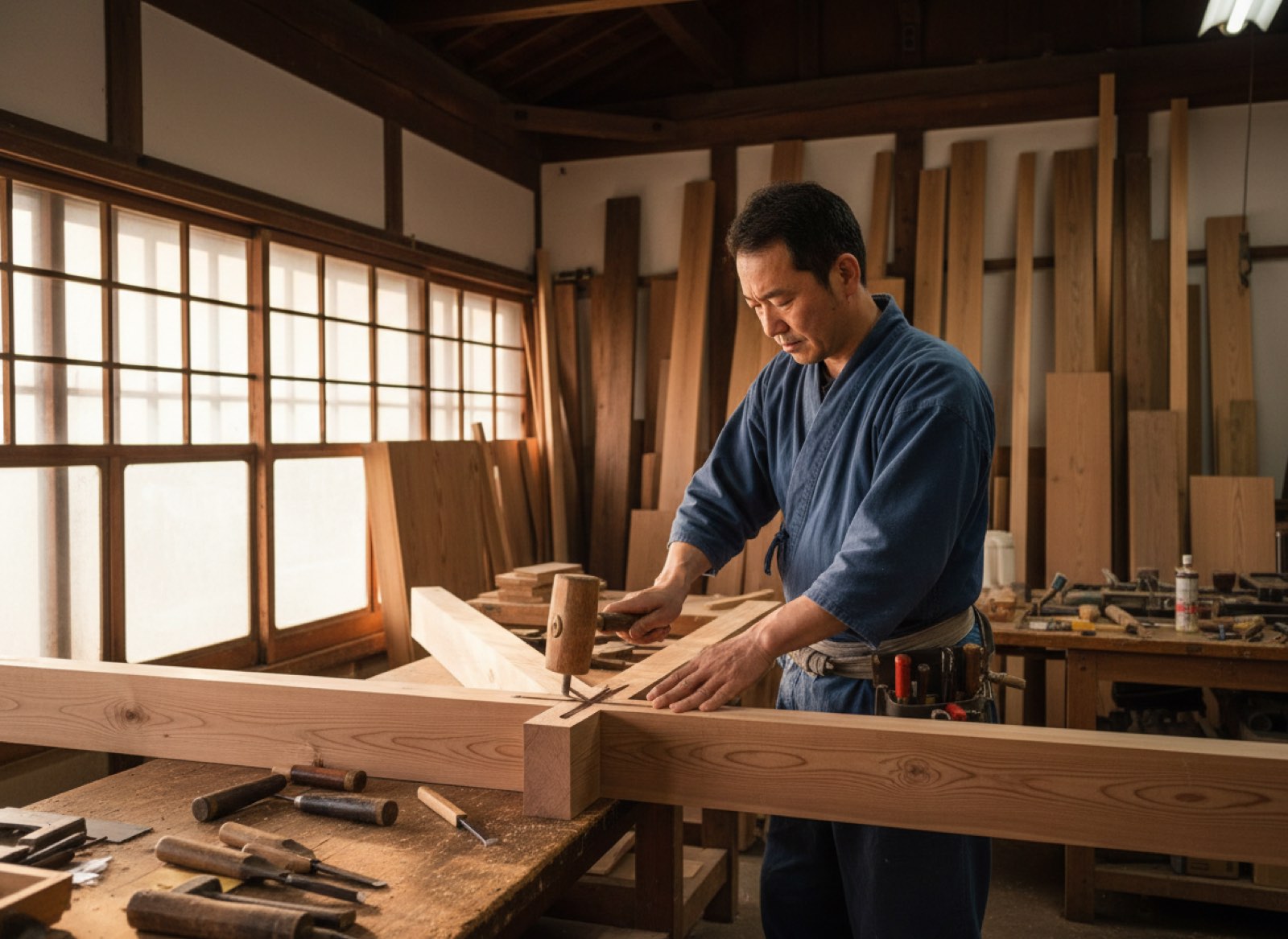 図面を描く人が、現場に立つ。