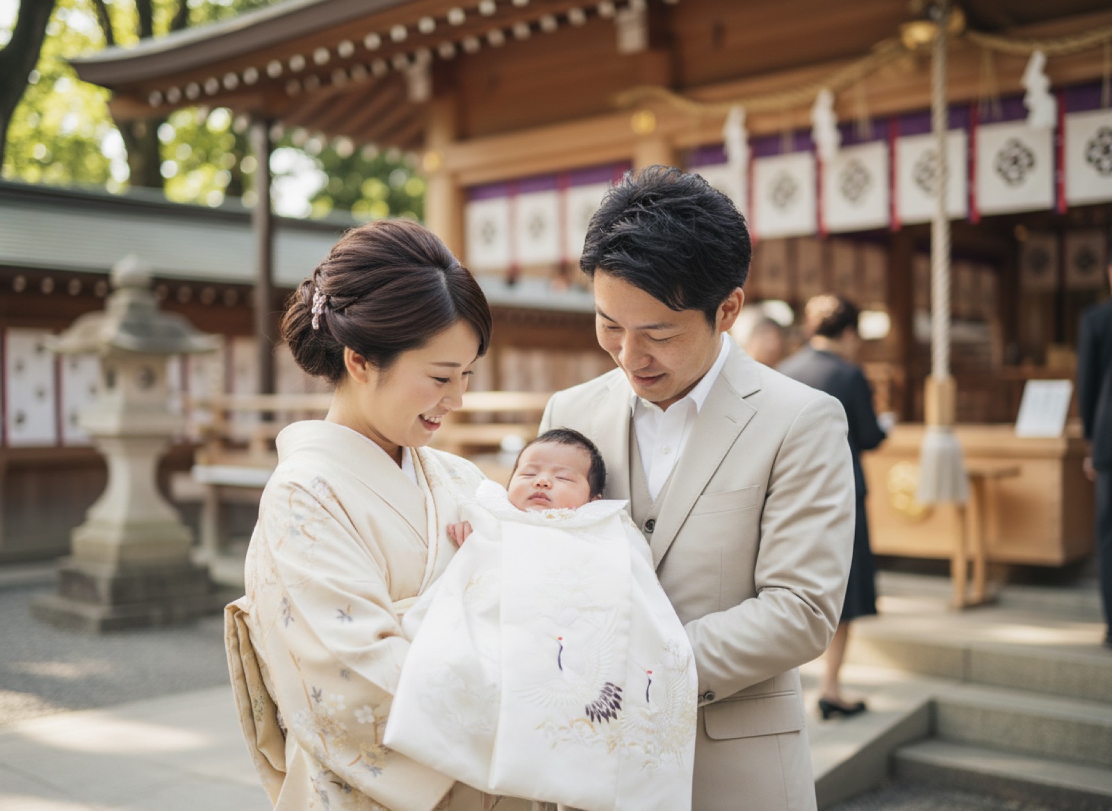 お宮参り — 百日