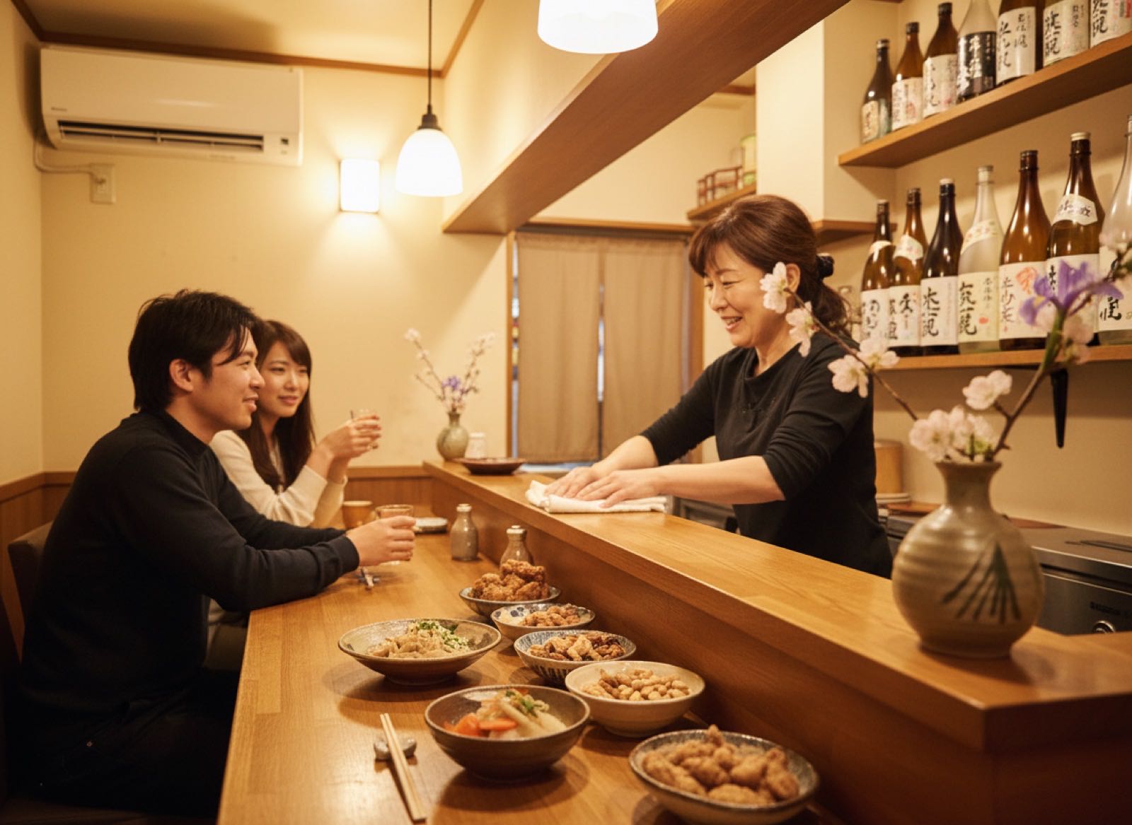 ママの手料理と、乾き物と。